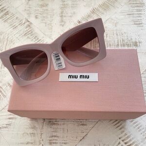 Miu Miu - 51mm - Pink Square Sunglasses - #SMU 08W - Retail $423